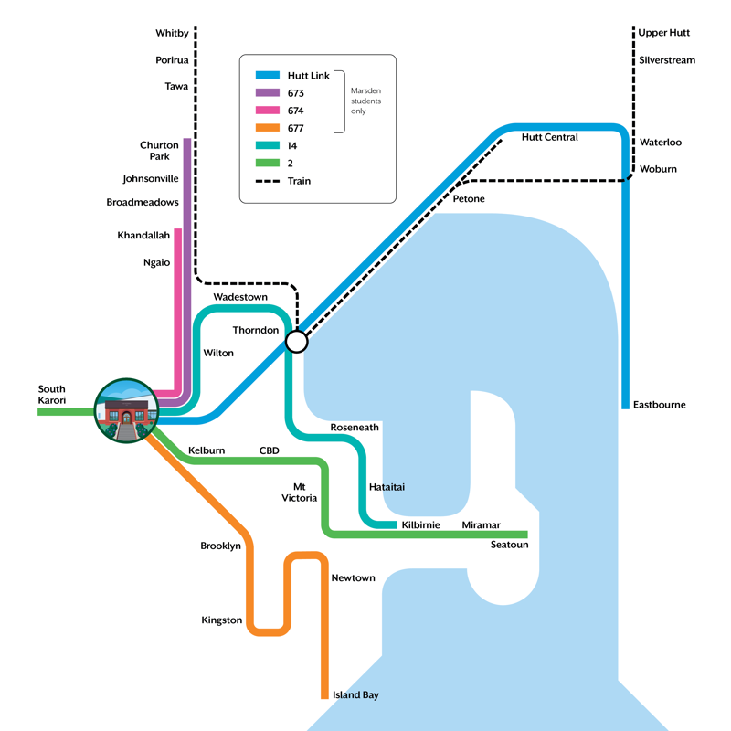 Marsden Transport Map