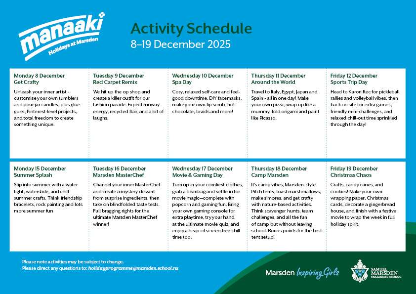 Sm December Holiday Programme